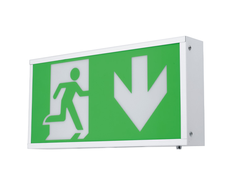 LE2914 LED Einer Gesichtsmetall -Notausgangsbox LED