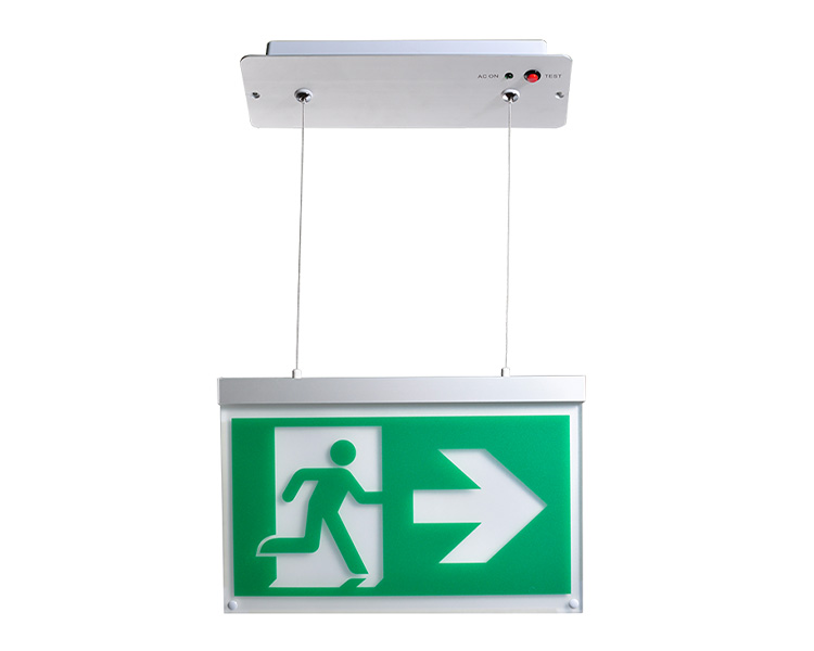 LE2916-B Aluminiumkabel Hängende Decke montierte Ausgangsschilder