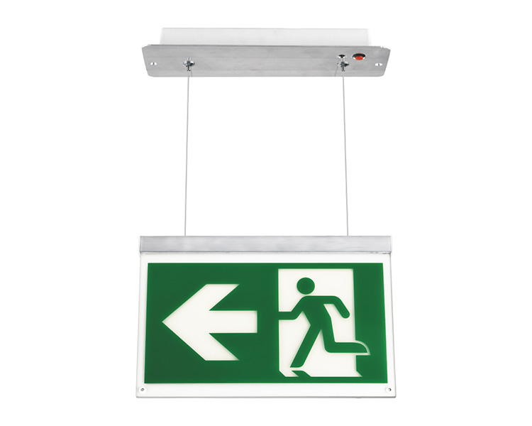 LE2916-B Aluminiumkabel Hängende Decke montierte Ausgangsschilder