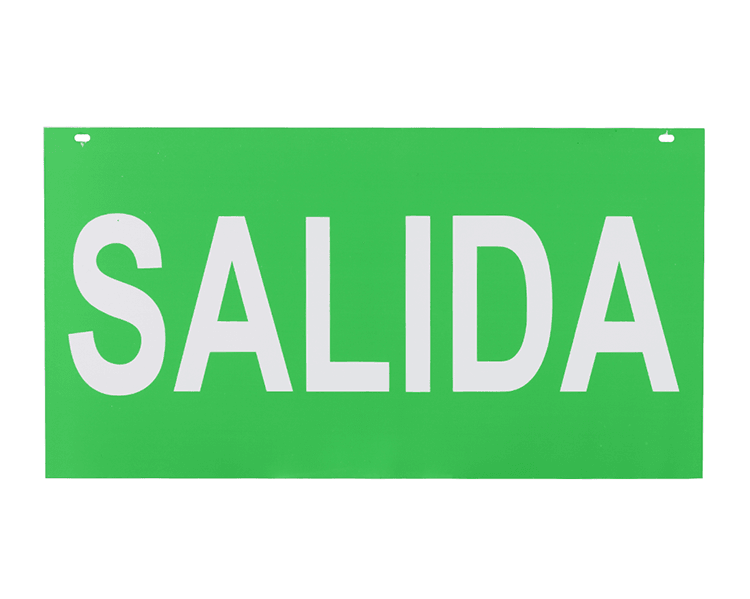 Salida Zeichen Acrylpanel