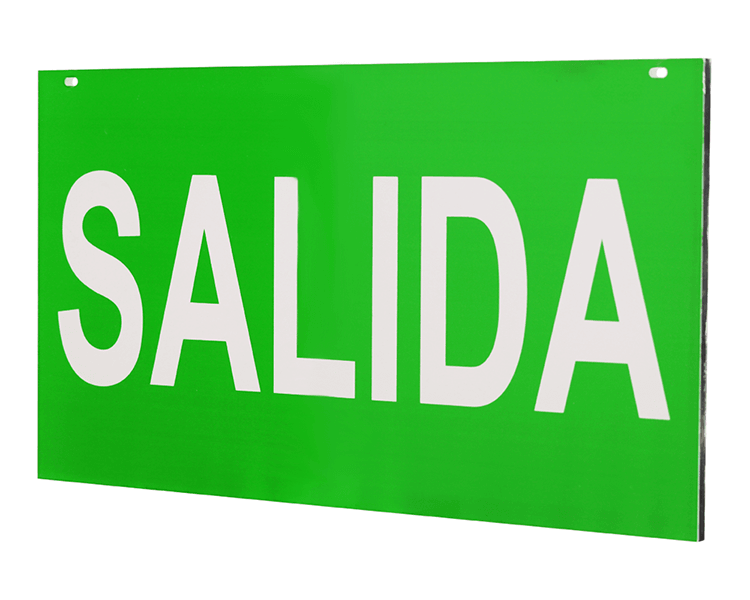 Salida Zeichen Acrylpanel