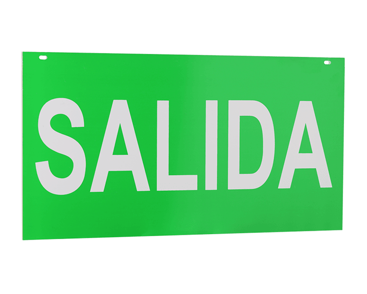Salida Zeichen Acrylpanel