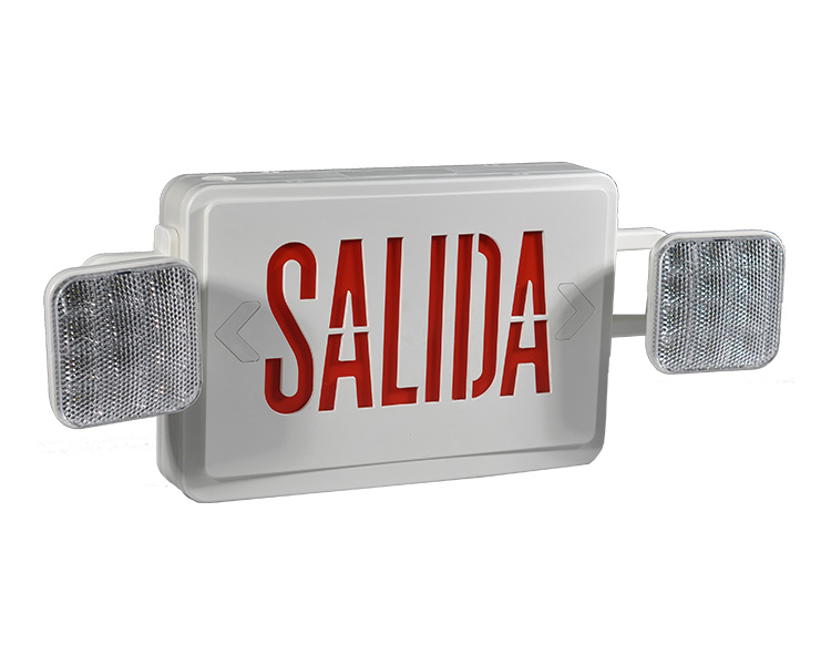 JLEC2RW-SA Red LED Combo Notfall Salida Zeichen