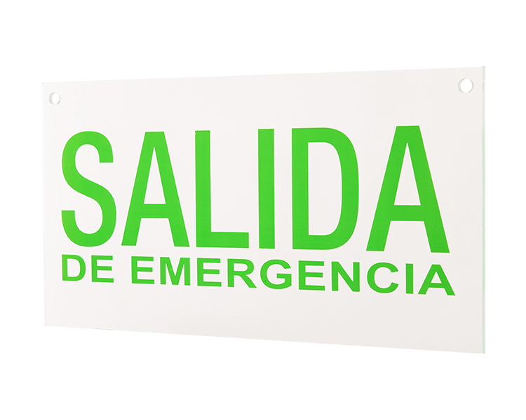 Salida Exit Sign Tafel