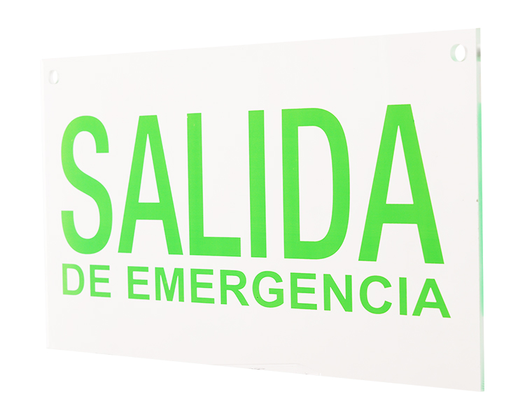 Salida Exit Sign Tafel