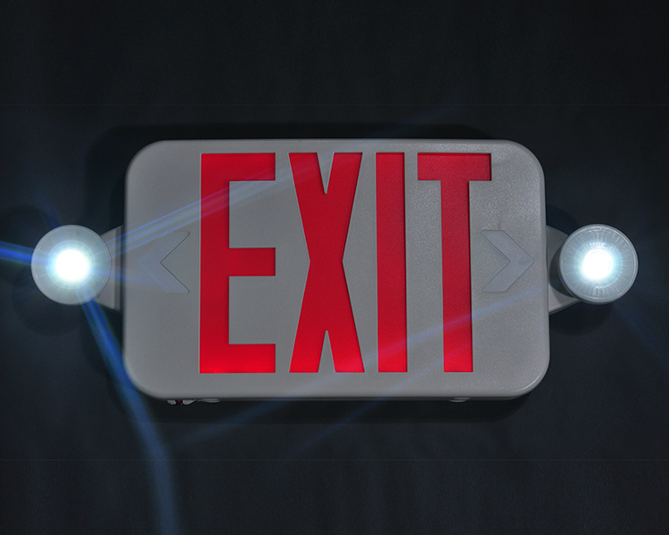 JLECE2RW-NEW COMPACT ROT Emergency Exit Combo