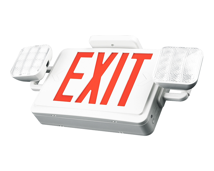JLEC2RW-EXIT Emergency Light Combo mit roten Buchstaben