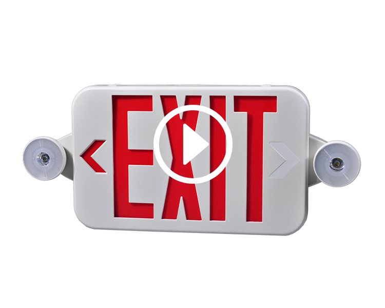 JLECE2RW-NEW COMPACT ROT Emergency Exit Combo