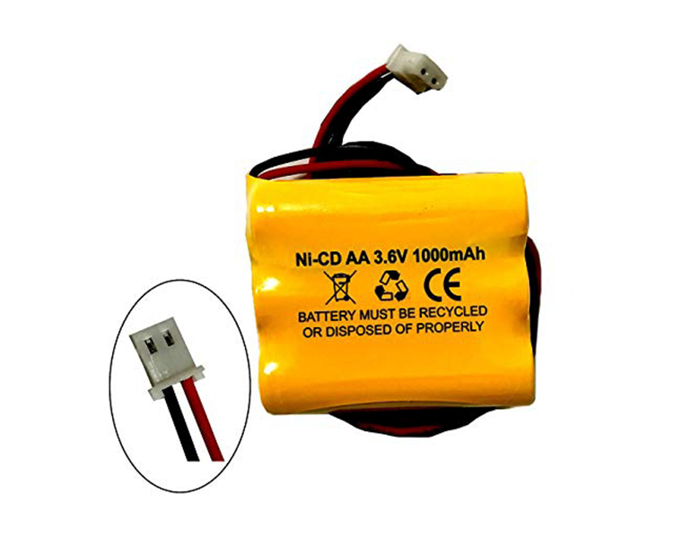 Ni-CAD-Batterie 3,6 V 1000mah